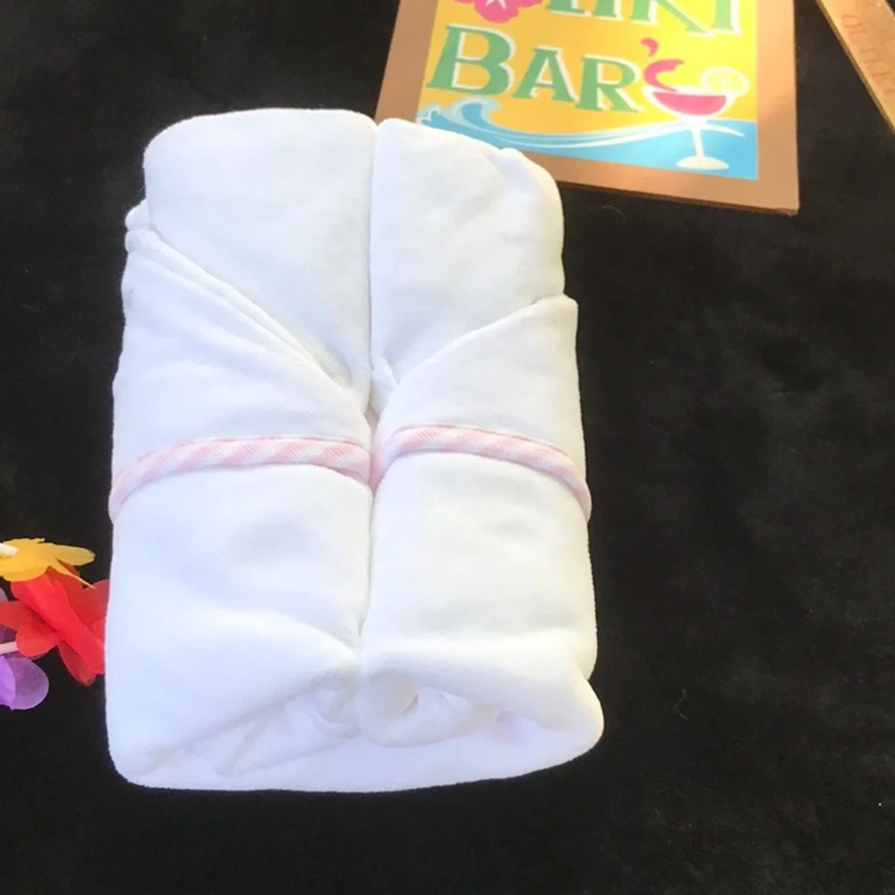 NWT Cloud Island White Unicorn Infant Hooded Towel 30x30 Certified 100 OEKO-TEX